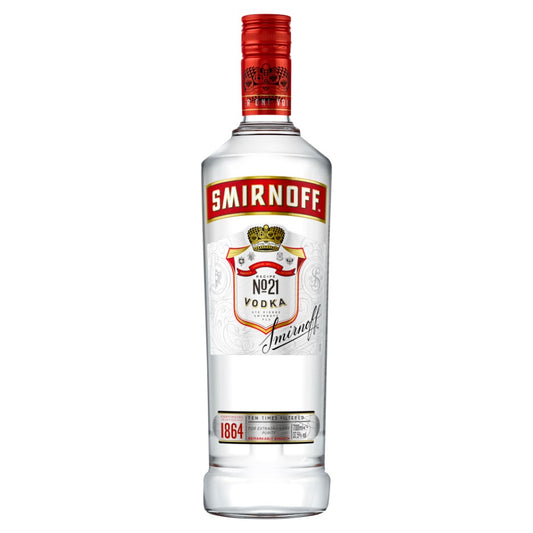 Smirnoff Red Label Vodka 37.5% 70cl - The General Wine Company