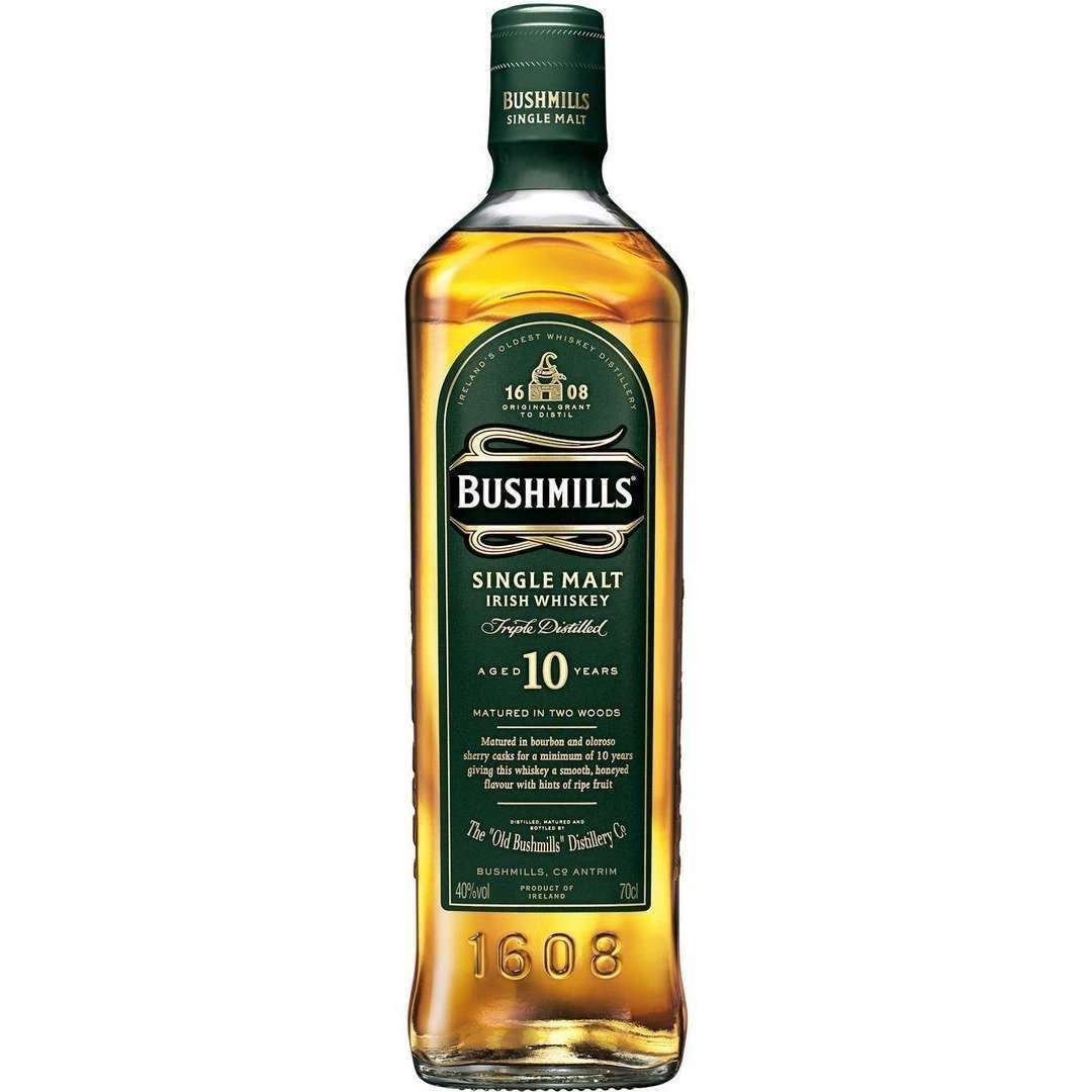 Bushmills Distillery 10 Year Old Malt Irish Whiskey