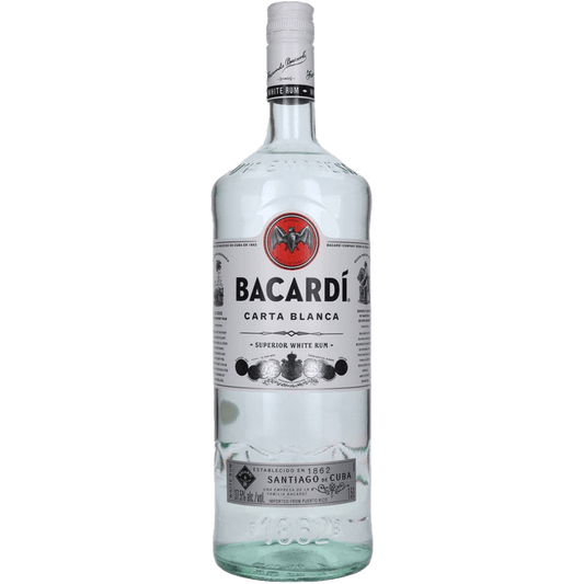 Bacardí Carta Blanca Superior White Rum 1.5Ltr Magnum The General Wine Company