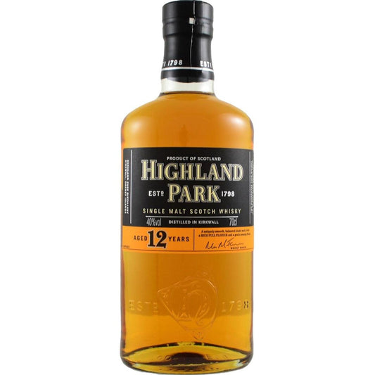 Highland Park 12 Year Old 40% 70cl Scotland, Single_Malt, Spirits, Whiskey