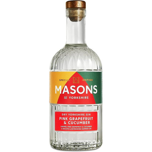 Mason of Yorkshire Pink Grapefruit & Cucumber Gin The General Wine Company