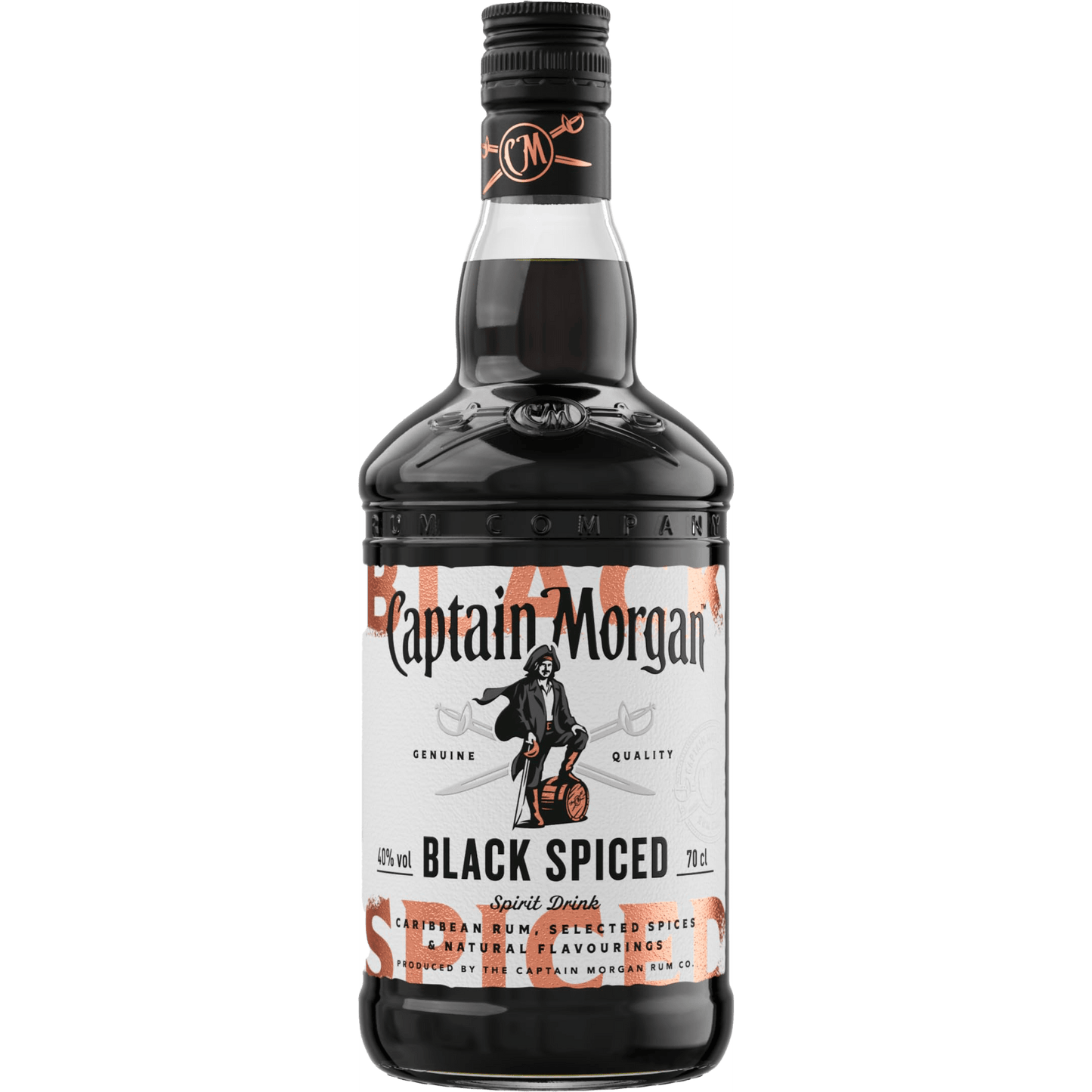 Captain Morgan Black Spiced Spirit Drink with Caribbean Rum The General Wine Company