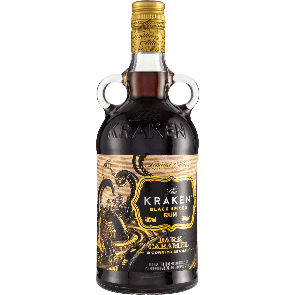 The Kraken Black Spiced Rum - Limited Edition Dark Caramel & Cornish Sea Salt