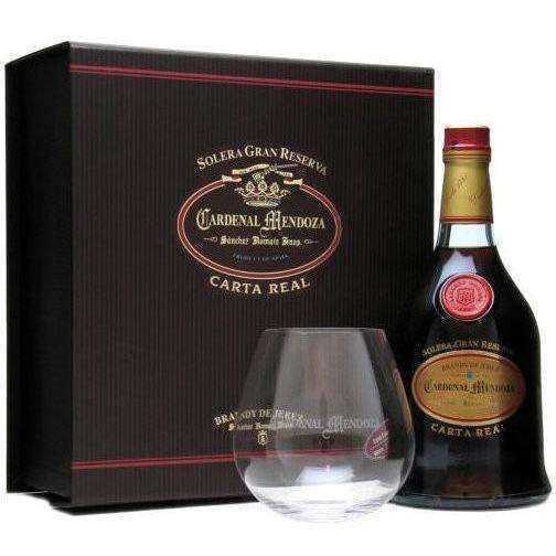 Cardenal Mendoza Carta Real 30 Year Old with glass - The General Wine Company